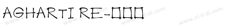 AGHARTI RE字体转换
